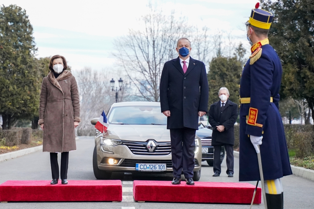 The Minister of the French Armed Forces on official visit to the MoND
