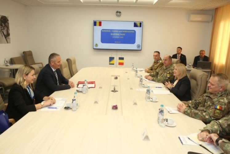 Deputy Minister of Defence of Bosnia and Herzegovina, welcomed at the MoND headquarters by State Secretary Cojocaru