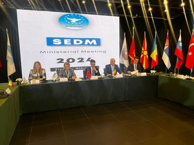 Minister of National Defence, at the SEDM Ministerial in Tirana