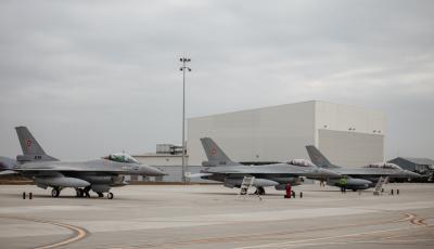 Three more F-16 aircraft procured by Romania landed at Câmpia Turzii