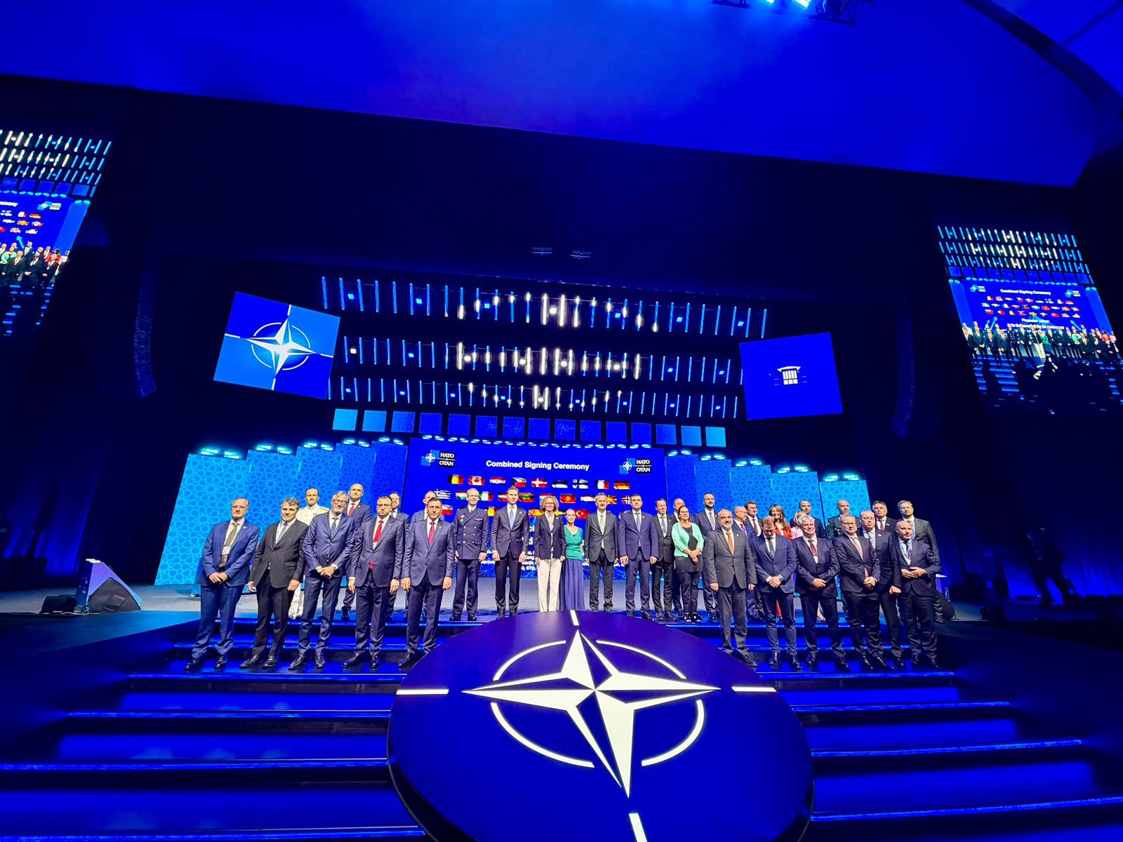 The Ministry of National Defence delegation, at the NATO Summit Defence Industry Forum (NSDIF)
