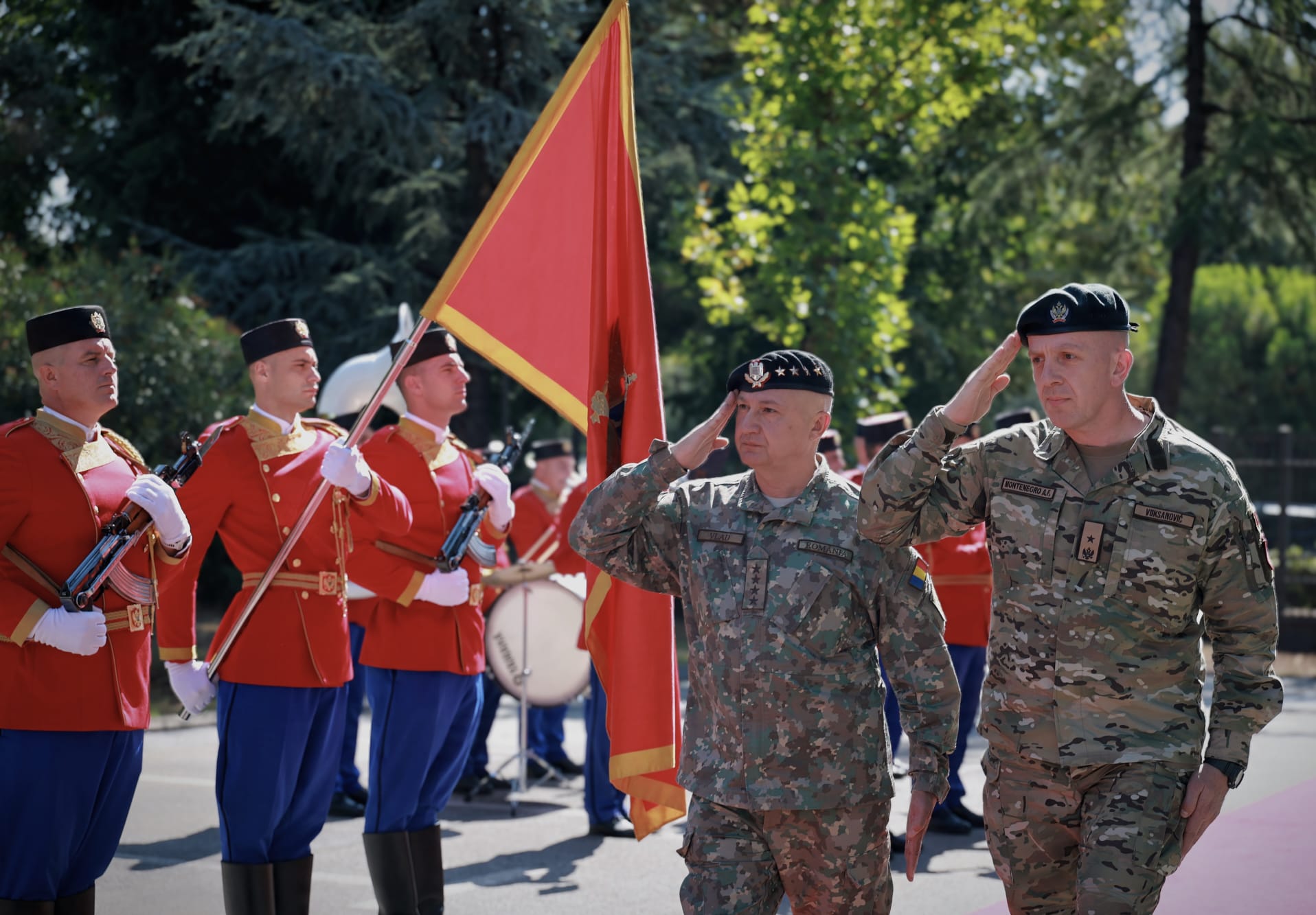 The Chief of Defence Staff, on official visit to Montenegro