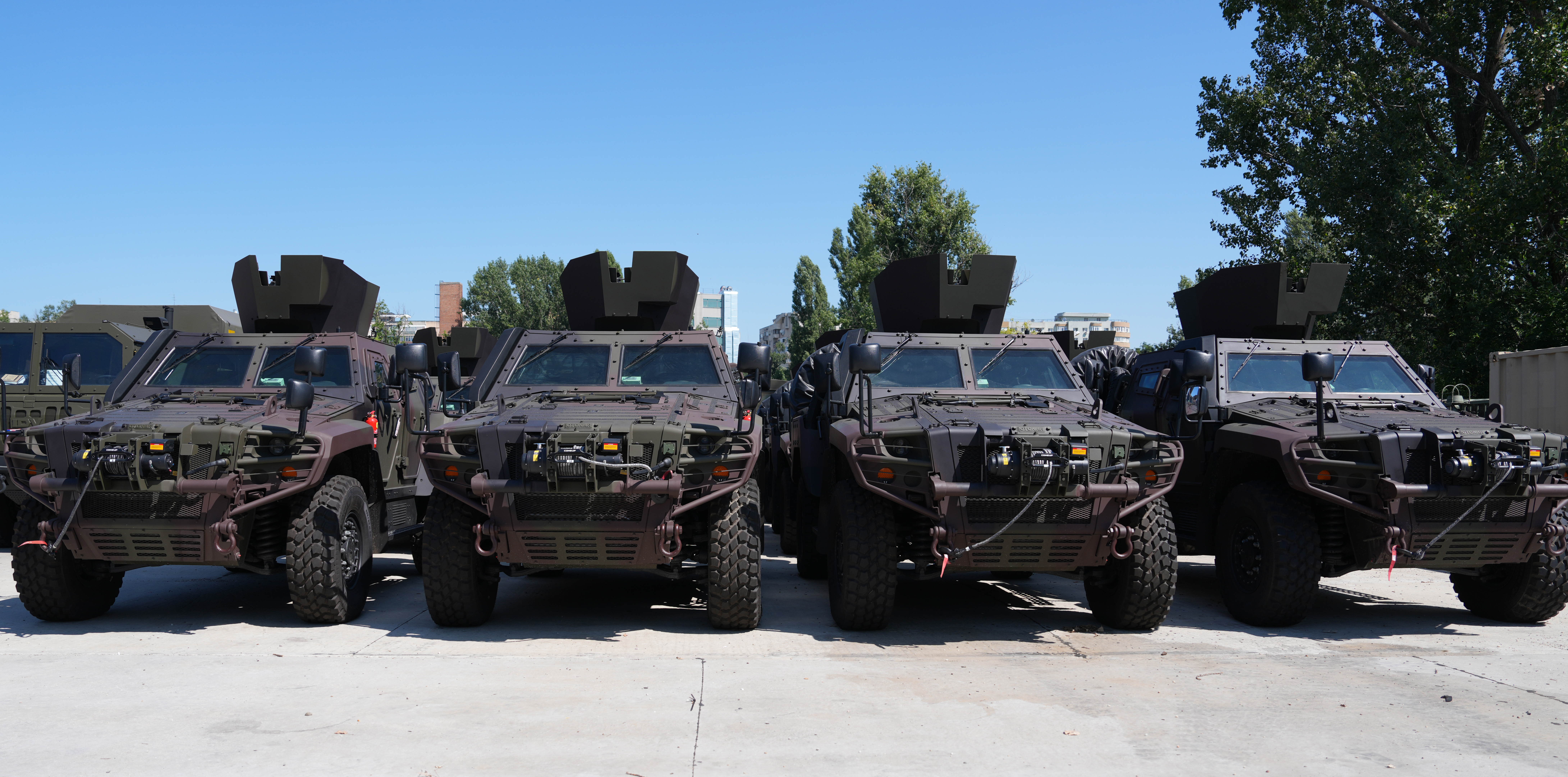The Ministry of National Defence has taken delivery of the first COBRA II armoured vehicles manufactured in Romania